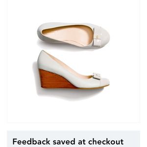 Timeless patent leather wedges-both stylish AND comfortable. Barely worn.